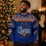 Unisex New York Knicks Champions 2026 Ugly Christmas Sweater for Basketball Fans