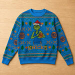 Unisex New York Knicks Grinch Ugly Christmas Sweater 2026 for Basketball Fans