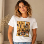 Unisex New York Knicks Karl-Anthony Towns Jimindraws OG Tip Graphic Shirt for Basketball Fans