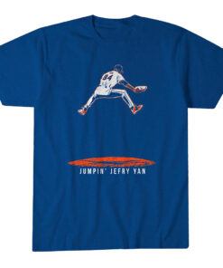 Unisex New York Mets Jumpin' Jefry Yan Graphic Shirt for Baseball Fans