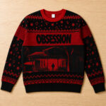 Unisex Obsession 2026 The Horror House Ugly Christmas Sweater for Horror Fans