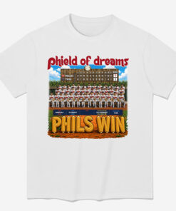 Unisex Philadelphia Phillies 2026 Phield of Dreams Phils Win Graphic Shirt for Baseball Fans