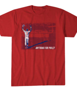 Unisex Philadelphia Phillies Bryce Harper Anything For Philly Graphic Shirt for Baseball Fans