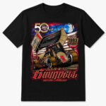 Unisex Sammy Swindell 50 Years at Knoxville 1983 Nationals Champion Graphic Shirt for Sprint Car Racing Fans