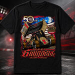 Unisex Sammy Swindell 50 Years at Knoxville 1983 Nationals Champion Graphic Shirt for Sprint Car Racing Fans