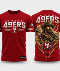 Unisex San Francisco 49ers Gold Rush Pride 2026 Graphic Shirt for Football Fans