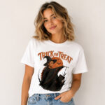 Unisex Sophie Cunningham Indiana Fever Halloween Trick or Treat Graphic Shirt for Basketball Fans