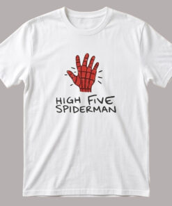Unisex Spider-Man Brand New Day High Five Spiderman Graphic Shirt for Movie Fans