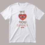 Unisex Spider-Man Brand New Day We Love You Spidey Graphic Shirt for Movie Fans