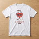 Unisex Spider-Man Brand New Day We Love You Spidey Graphic Shirt for Movie Fans