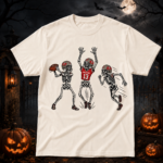 Unisex Tampa Bay Buccaneers Dancing Skeletons Halloween 2026 Graphic Shirt for Football Fans