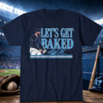 Unisex Tampa Bay Rays Bryan Baker Let’s Get Baked Graphic Shirt for Baseball Fans