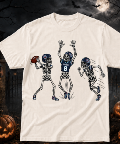 Unisex Tennessee Titans Dancing Skeletons Halloween 2026 Graphic Shirt for Football Fans
