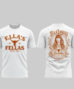 Unisex Texas Longhorns x Ella Langley Tour 2026 Graphic Shirt for College Football and Country Music Fans