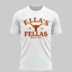 Unisex Texas Longhorns x Ella Langley Tour 2026 Graphic Shirt for College Football and Country Music Fans