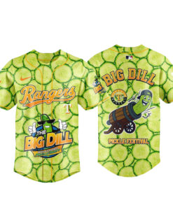 Unisex Texas Rangers x Big Dill Pickle Festival 2026 Baseball Jersey for Baseball Fans