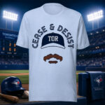 Unisex Toronto Blue Jays Dylan Cease C&D Stache Graphic Shirt for Baseball Fans