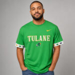 Unisex Tulane Green Wave x Mardi Gras 2026 Graphic Shirt for College Football Fans