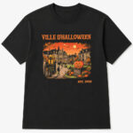 Unisex Ville d’Halloween Est. 1998 Spooky Town Graphic Shirt for Halloween Fans