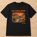 Unisex Ville d’Halloween Est. 1998 Spooky Town Graphic Shirt for Halloween Fans