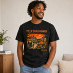 Unisex Ville d’Halloween Est. 1998 Spooky Town Graphic Shirt for Halloween Fans