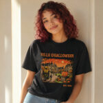 Unisex Ville d’Halloween Est. 1998 Spooky Town Graphic Shirt for Halloween Fans