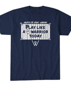 Unisex Walker The Heart Warrior Play Like A Heart Warrior Today Graphic Shirt for Sports Fans