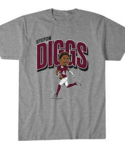 Unisex Washington Commanders Stefon Diggs Washington Caricature Graphic Shirt for Football Fans