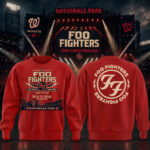Unisex Washington Nationals x Foo Fighters Take Cover Tour 2026 Graphic Shirt for Baseball and Rock Music Fans