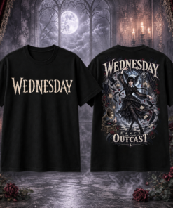 Unisex Wednesday Addams Dance of the Outcast Halloween Graphic Shirt