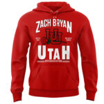 Unisex Zach Bryan Utah Utes Football With Heaven On Tour Red 2026 Graphic Shirt for College Football Fans