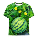 Watermelon Garden Vine Graphic Shirt for Watermelon Lovers