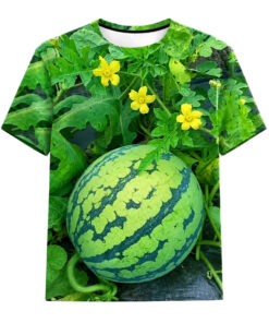 Watermelon Garden Vine Graphic Shirt for Watermelon Lovers