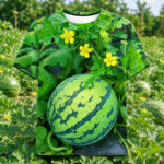 Watermelon Garden Vine Graphic Shirt for Watermelon Lovers
