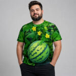 Watermelon Garden Vine Graphic Shirt for Watermelon Lovers