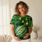 Watermelon Garden Vine Graphic Shirt for Watermelon Lovers