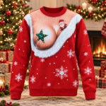 Naughty Santa Christmas 2026 Ugly Sweater for Adults