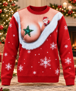 Naughty Santa Christmas 2026 Ugly Sweater for Adults