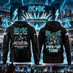 AC-DC Power Up Tour Philadelphia 2026 Black Graphic Shirt for AC-DC Fans