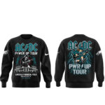 AC-DC Power Up Tour Philadelphia 2026 Black Graphic Shirt for AC-DC Fans