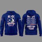 AC-DC x New York Giants Power Up Tour 2026 Graphic Shirt for Football and AC-DC Fans