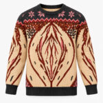 Abstract Feminine Art Christmas Ugly Sweater 2026
