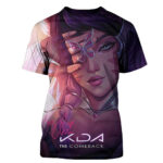 Ahri KDA The Comeback Arcane League Of Legends Art Graphic Shirt for League Of Legends Fans