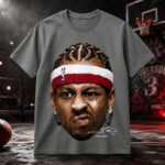 Allen Iverson Vintage Basketball Graphic Shirt for Basketball Fans