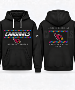 Arizona Cardinals 2026 Crucial Catch Graphic Hoodie Version 3 for Football Fans