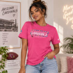 Arizona Cardinals 2026 Crucial Catch Graphic Pink Shirt for Football Fans