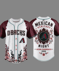 Arizona Diamondbacks Mexican Heritage Night 2026 Graphic Baseball Jersey for Baseball Fans