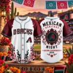 Arizona Diamondbacks Mexican Heritage Night 2026 Graphic Baseball Jersey for Baseball Fans
