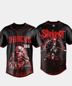 Arizona Diamondbacks x Slipknot Stadium Tour 2027 Graphic Baseball Jersey for Baseball and Slipknot Fans