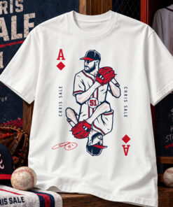 Atlanta Braves Chris Sale Baseball Ace Signature Playing Card Graphic Shirt for Baseball Fans
